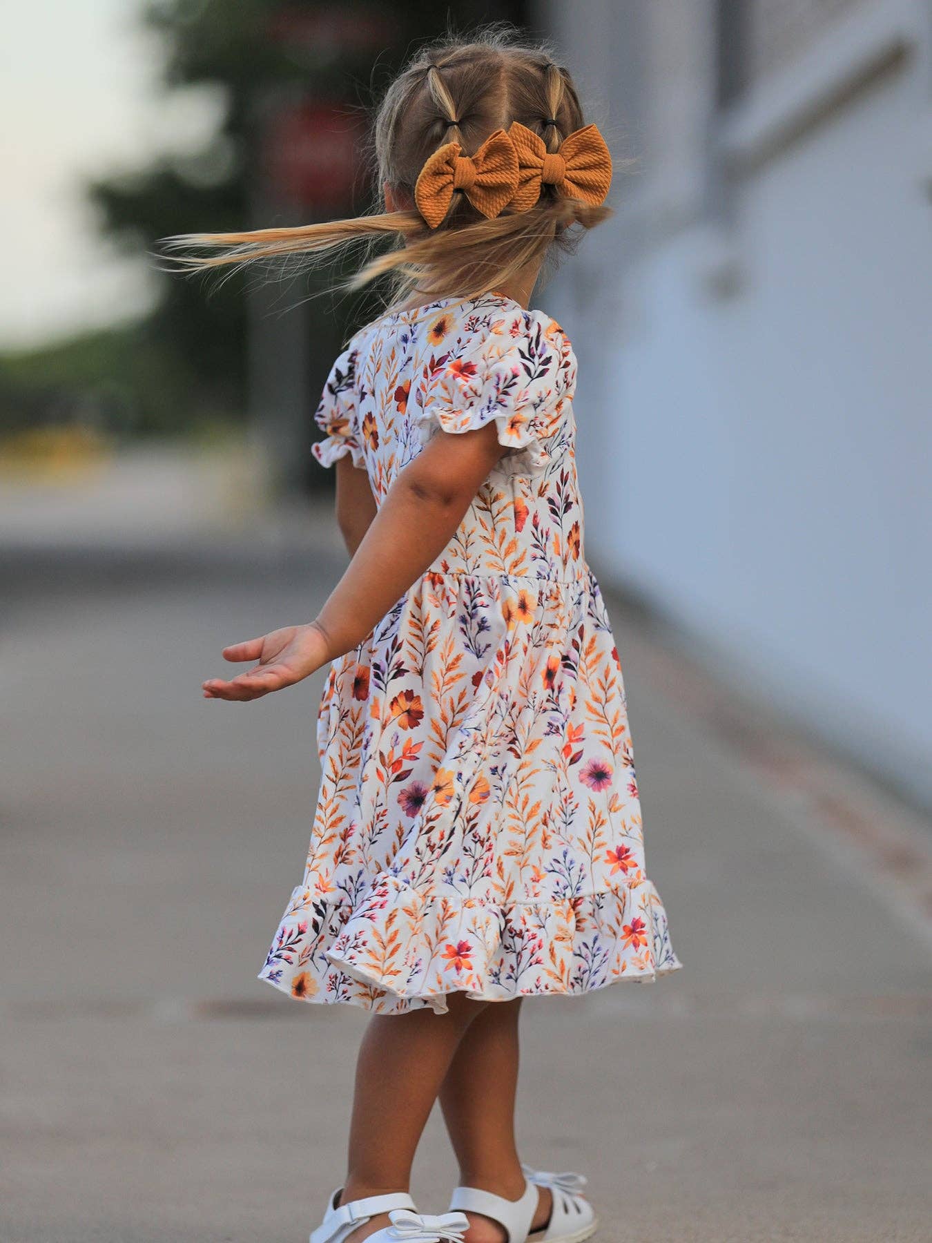 Fall Floral Dress