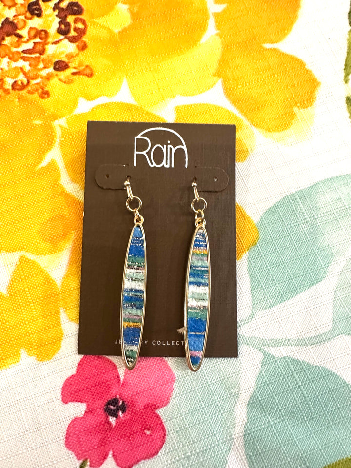 Rain Surfboard Earrings