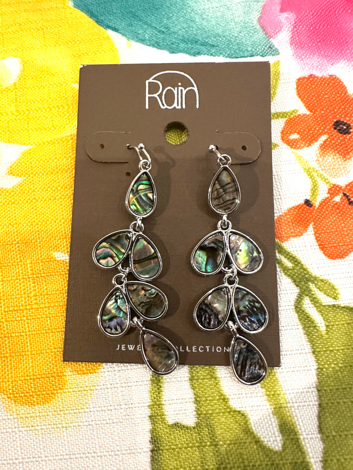 Rain Green Stone Earrings