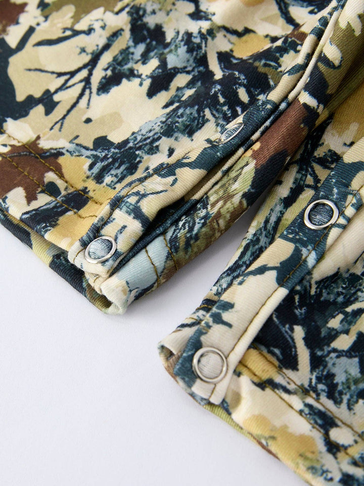 Camo Duck Smocked Romper