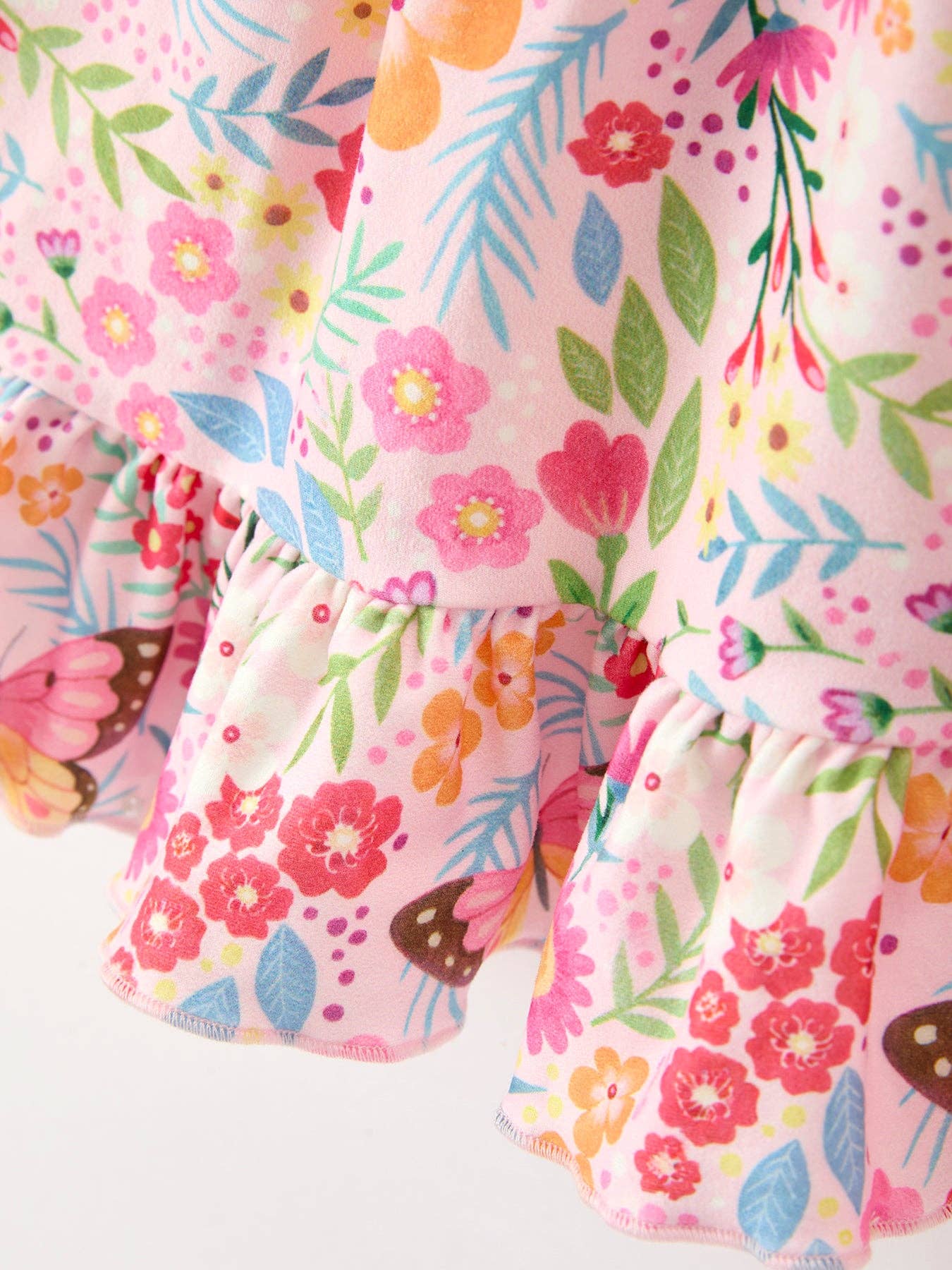 Fall Butterfly Floral Dress