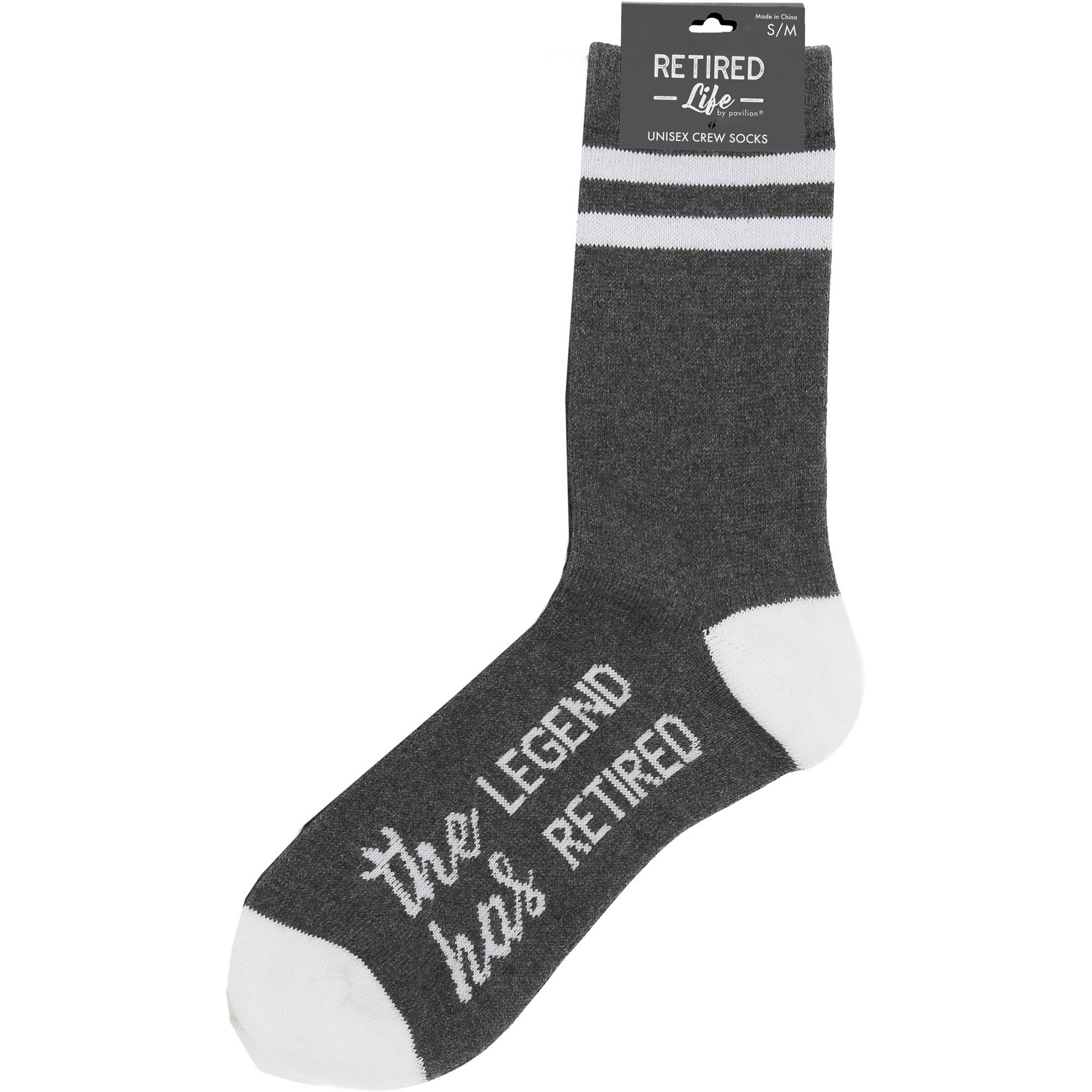 The Legend - Crew Socks, Size S/M