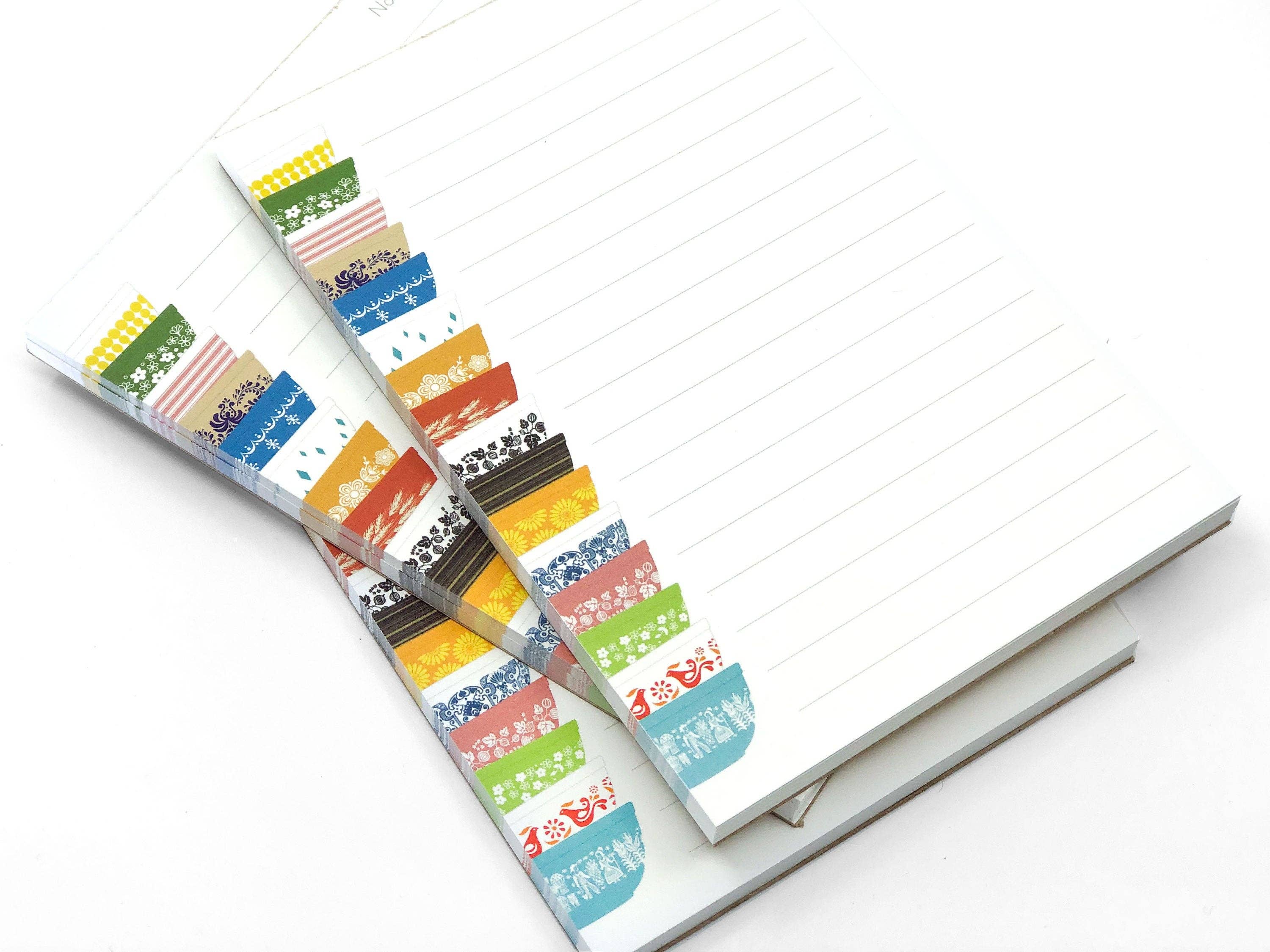 Pyrex-Inspired Stack Notepad – Retro Writing Pad: Blank pages