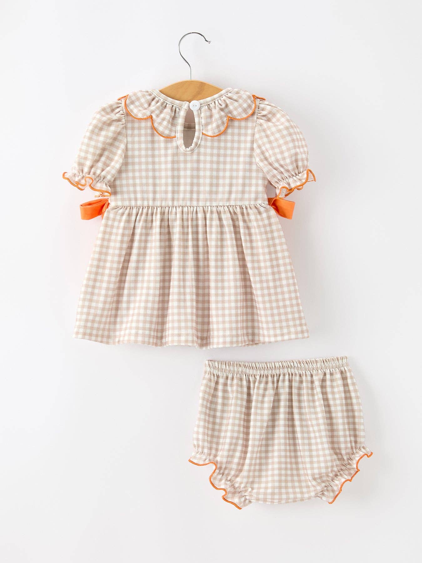Thanksgiving Smocked Dress Bloomer Set