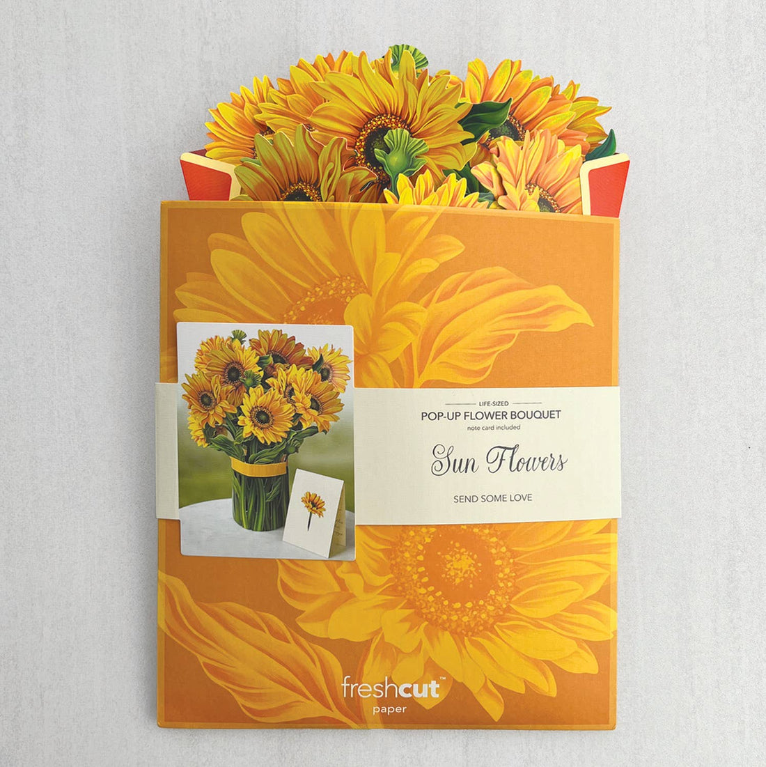 Sunflowers (8 Pop-up Greeting Cards)