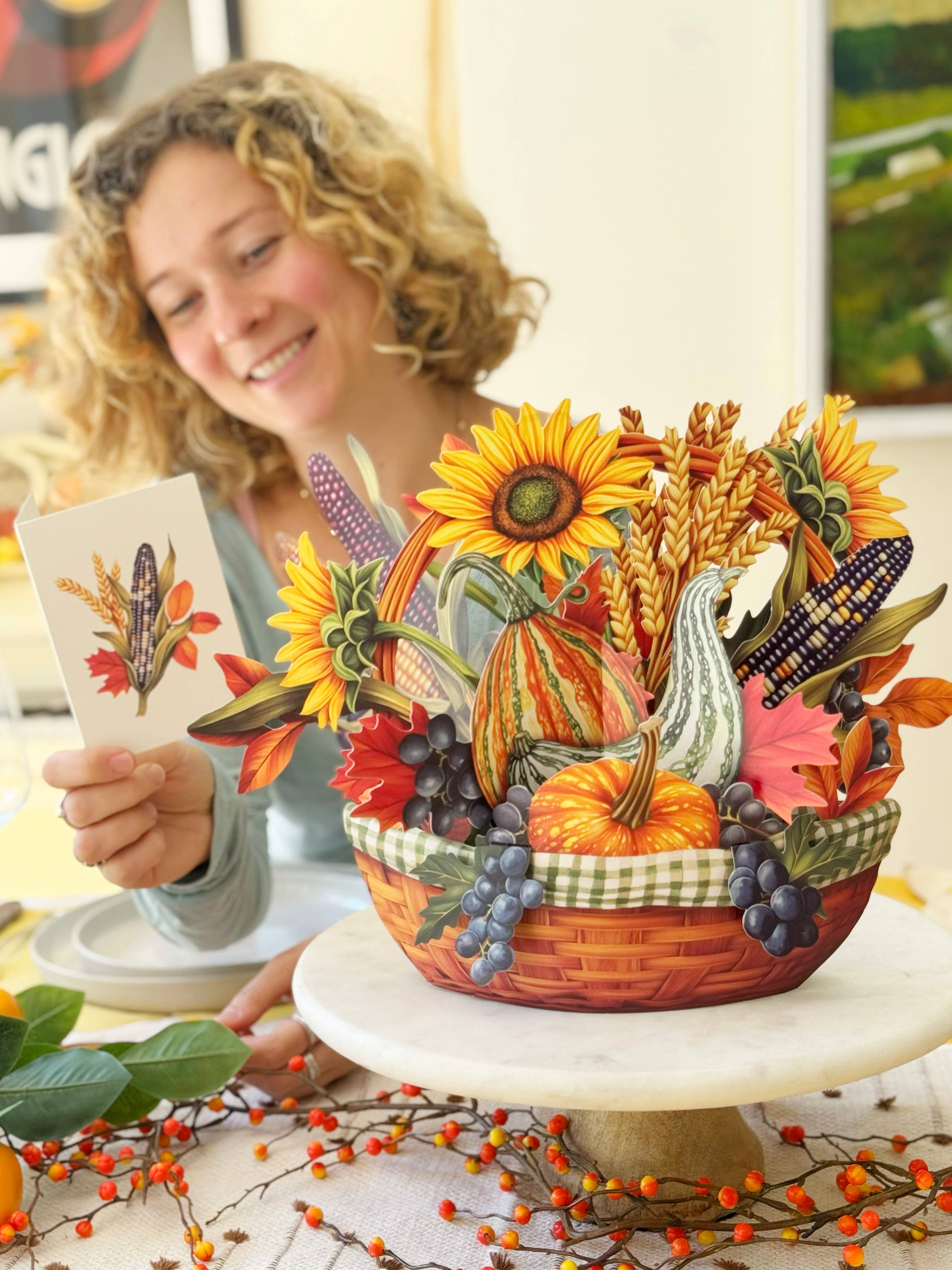 Golden Harvest (6 Pop-Up Greeting Cards)