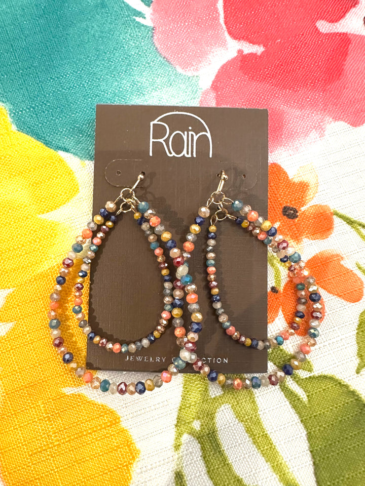 Rain Multi-Colored Bead Earrings