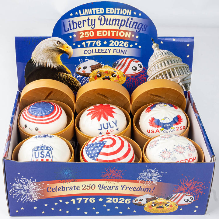 4th of July flag USA DUMPLINGS Squishy Squeeze Toy