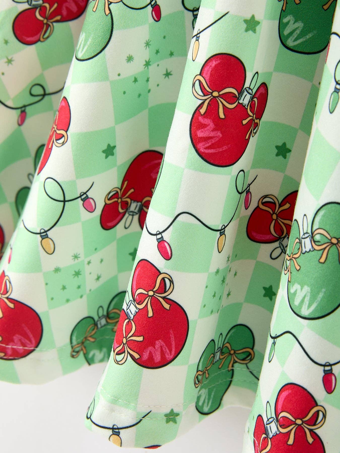 Disney Christmas Ornament Long Sleeve Twirl Dress