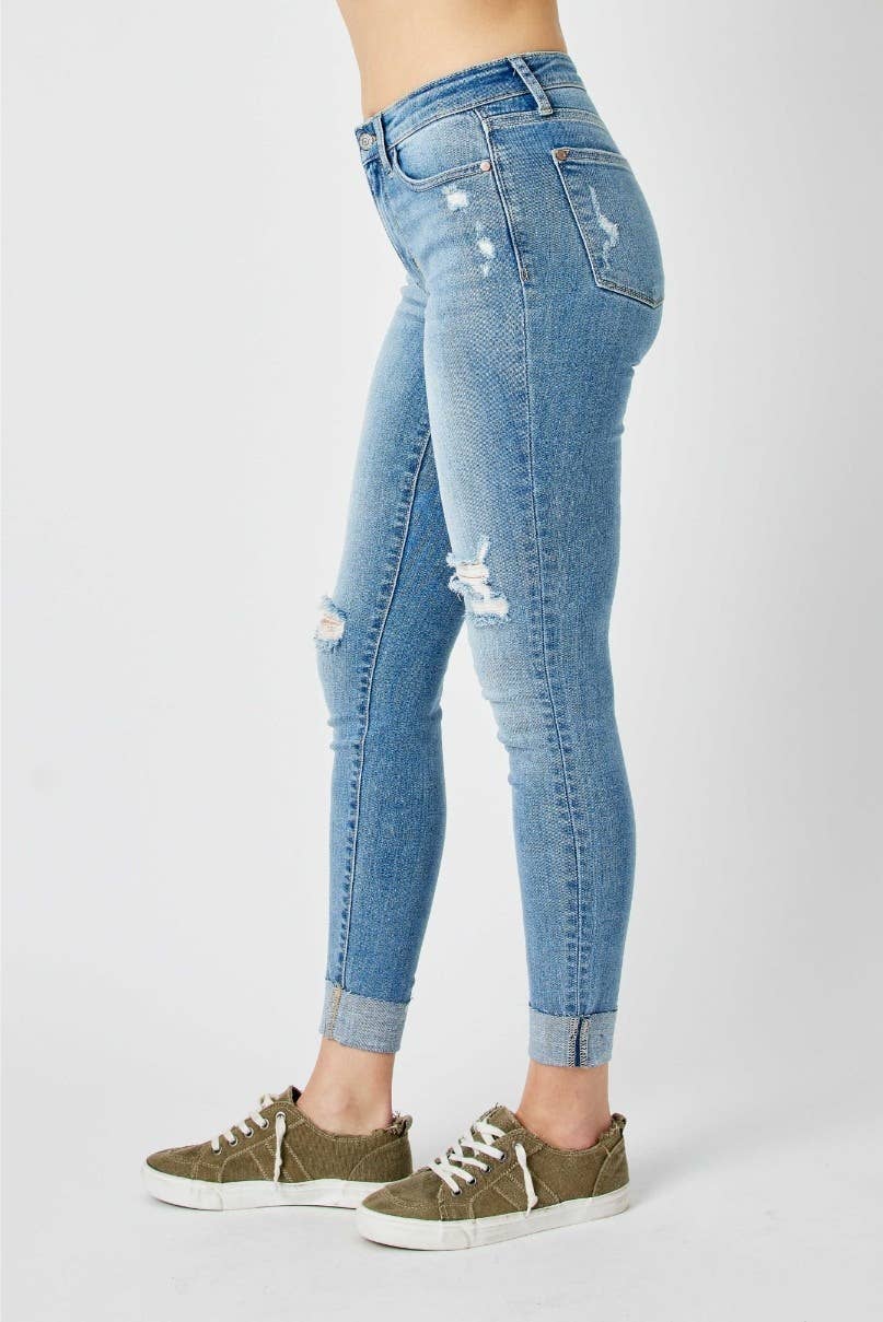 MR Destroy & Cuff Skinny Jeans