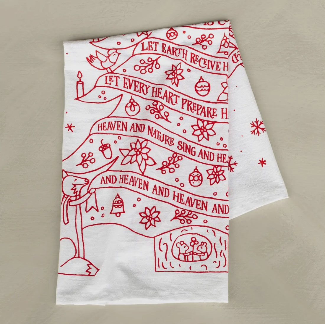 Let Earth Receive her King Tea Towel