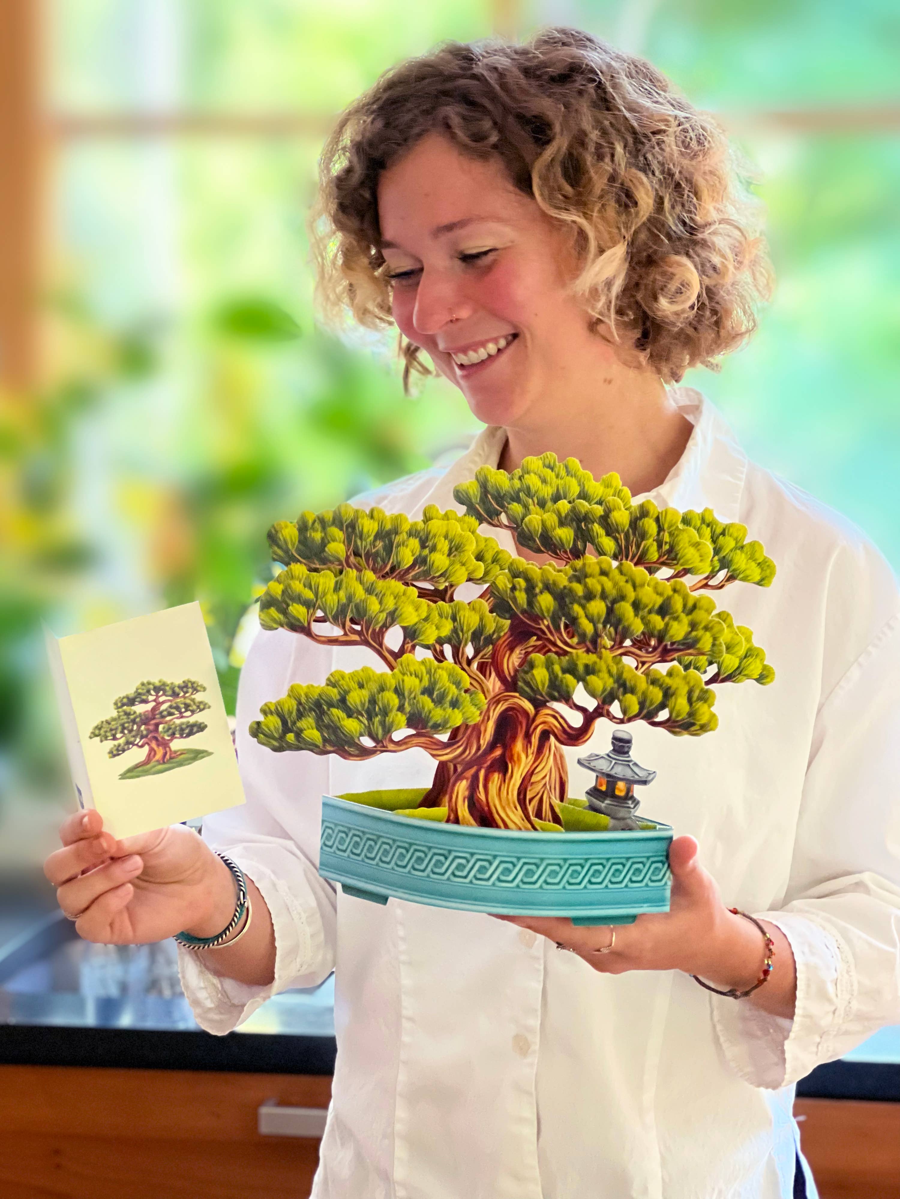 Wisdom Bonsai (8 Pop-up Greeting Cards)