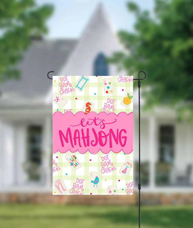 Let's Mahjong Garden Flag