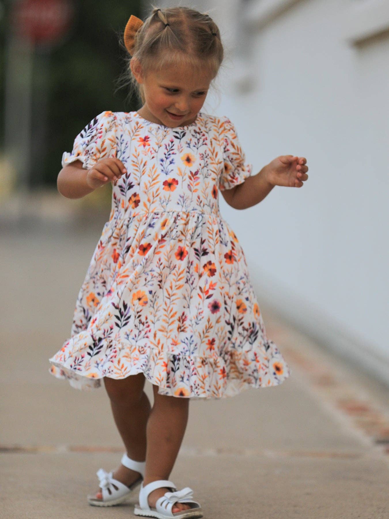 Fall Floral Dress