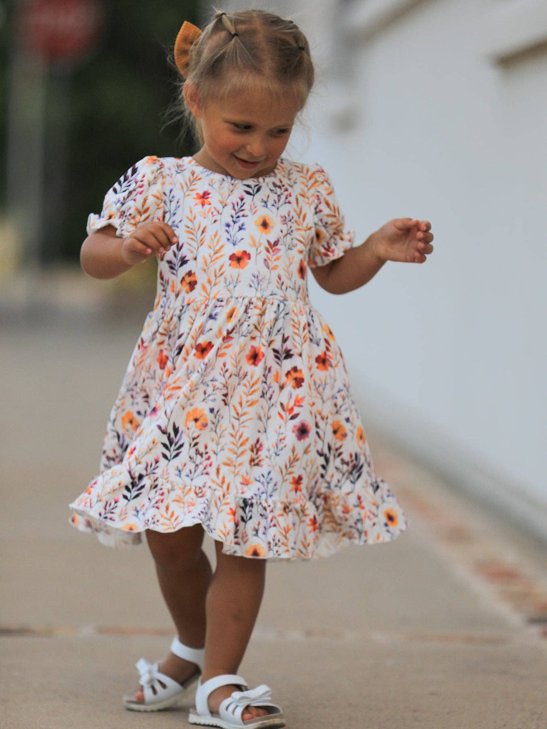 Fall Floral Dress