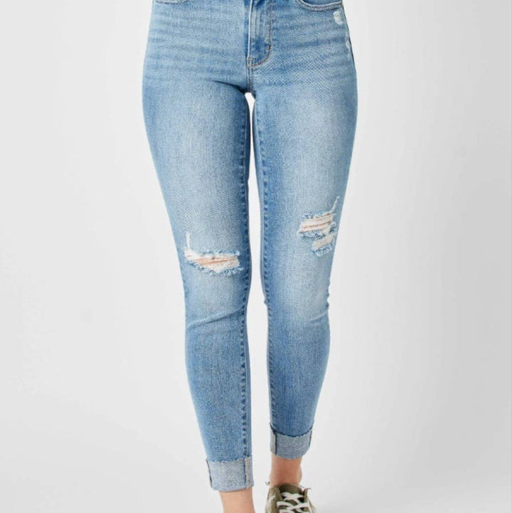 MR Destroy & Cuff Skinny Jeans