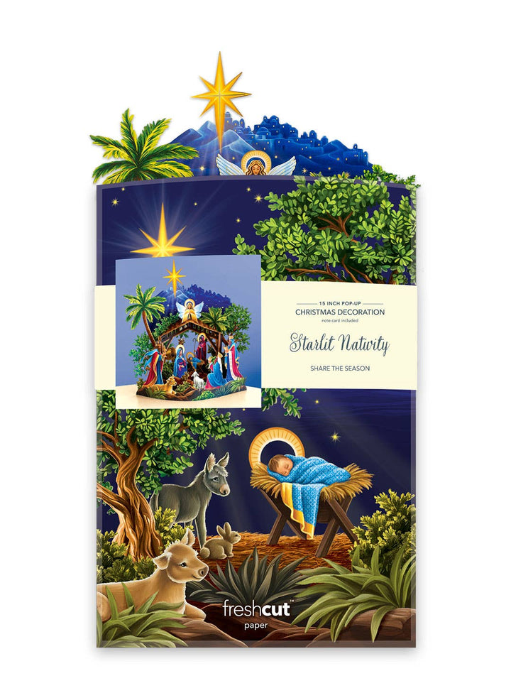 Starlit Nativity (6 Pop-up Greeting Cards)
