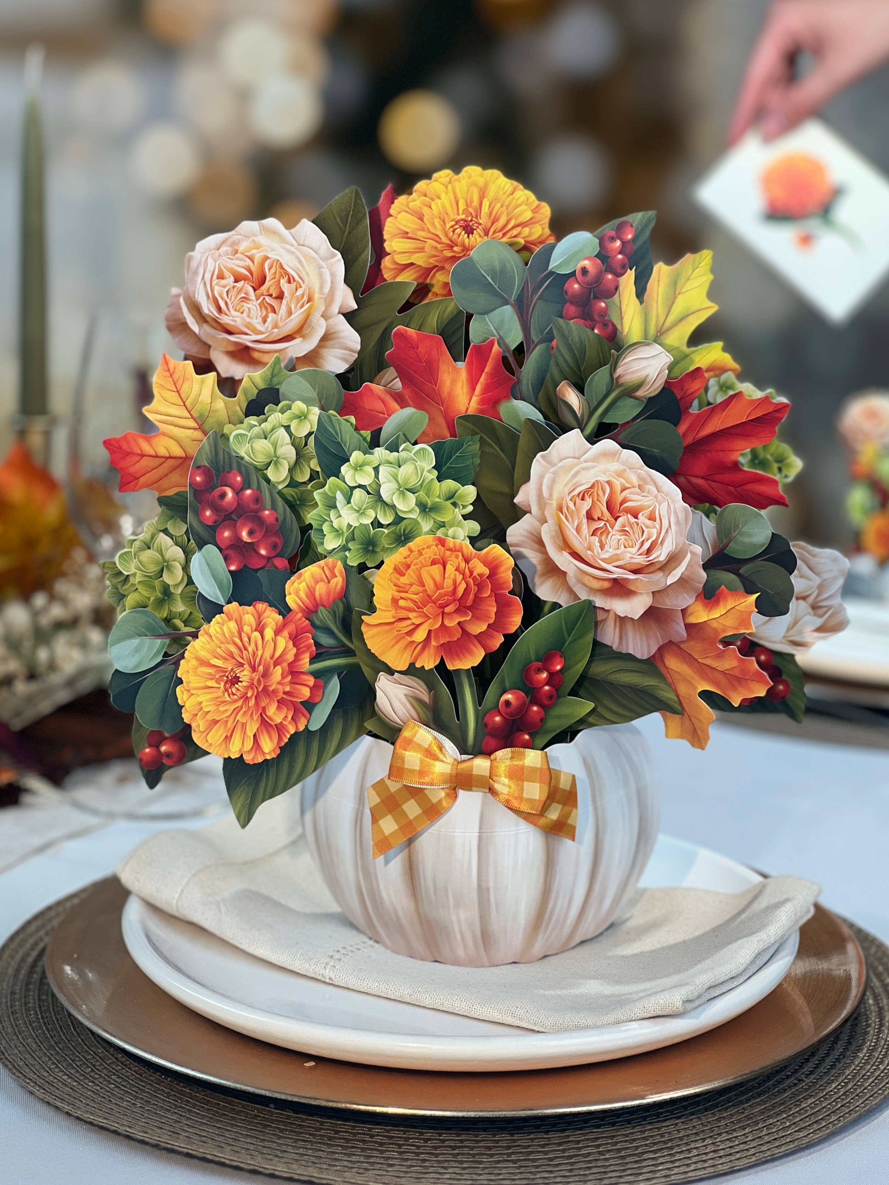 Pumpkin Spice  (8 Pop-up Greeting Cards)
