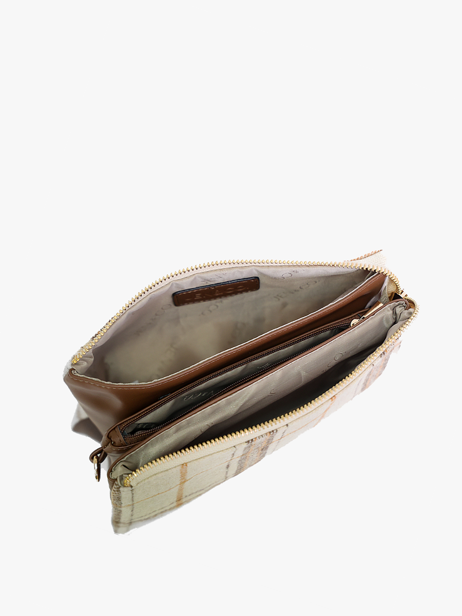 Riley Monogrammable 3 Compartment Crossbody/Wristlet