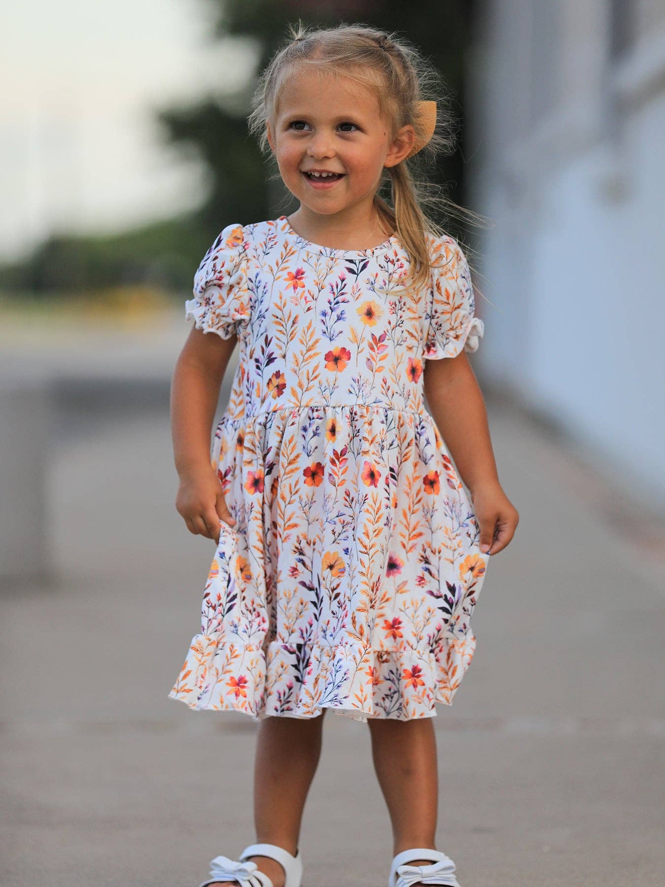 Fall Floral Dress