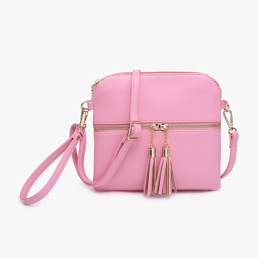 Tara Double Zip Crossbody Bag/Wristlet