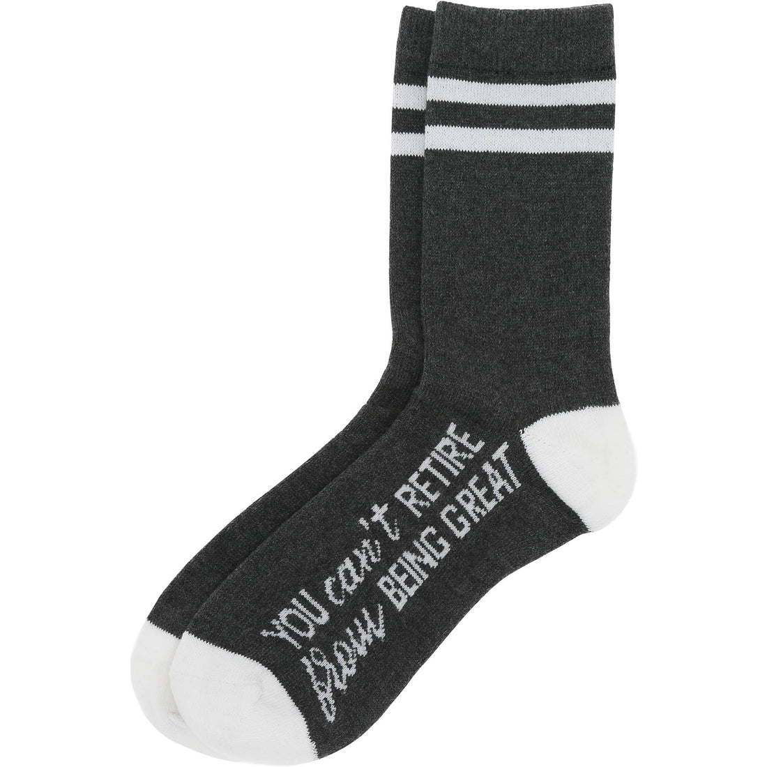 You Can't Retire - Crew Socks, Size S/M