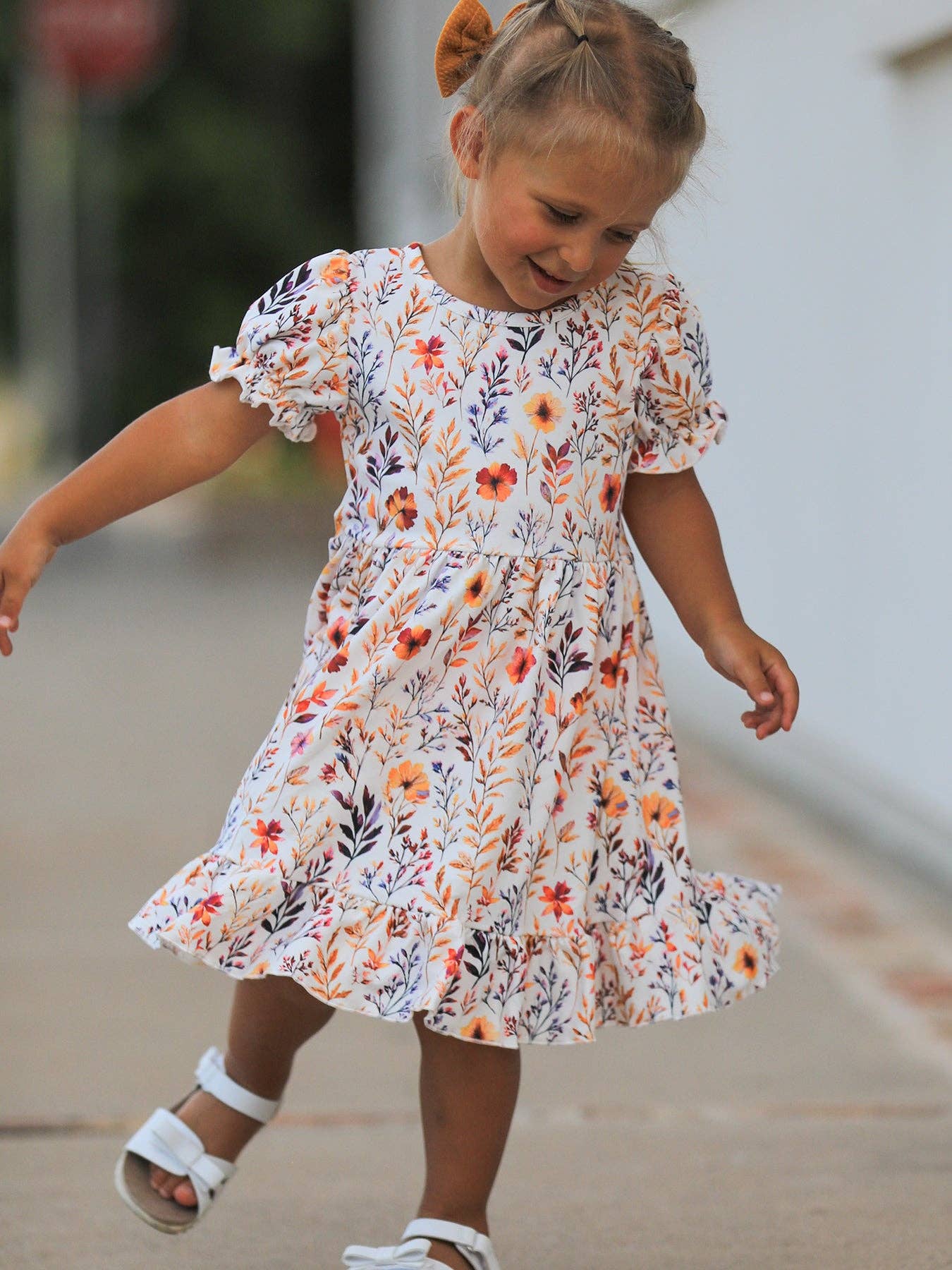Fall Floral Dress