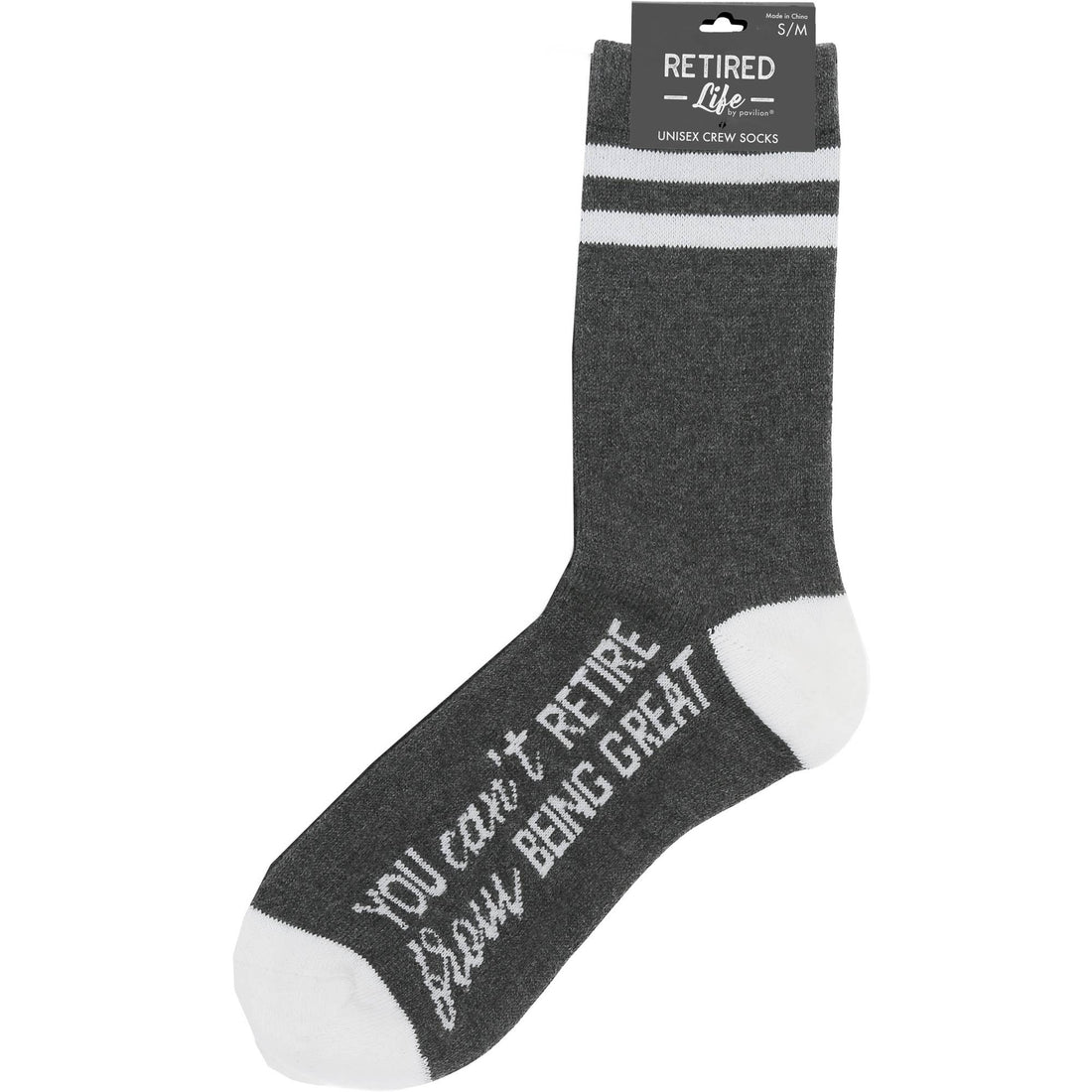 You Can't Retire - Crew Socks, Size S/M