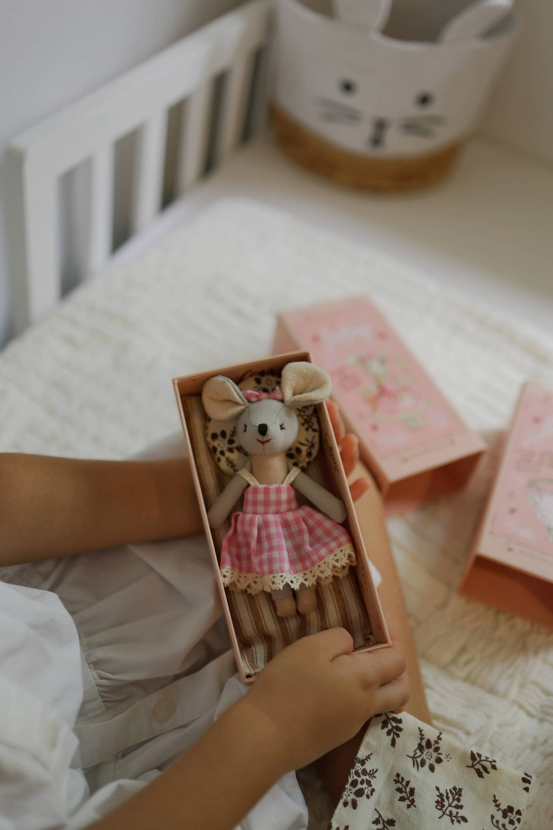 Mouse Lulu in a Box with the Bedding Summer Gift