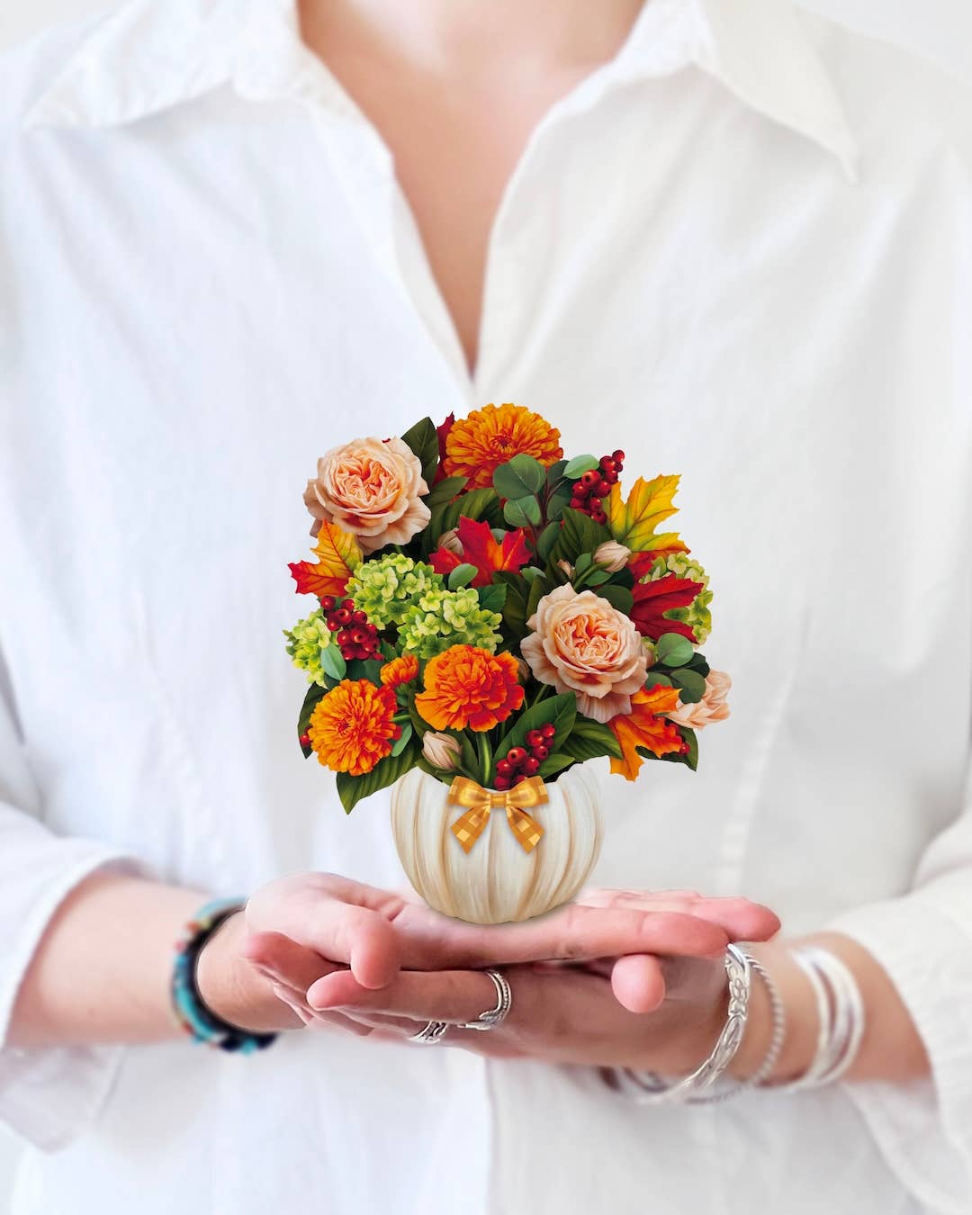 Mini Pumpkin Spice (10 Pop-up Greeting Cards)