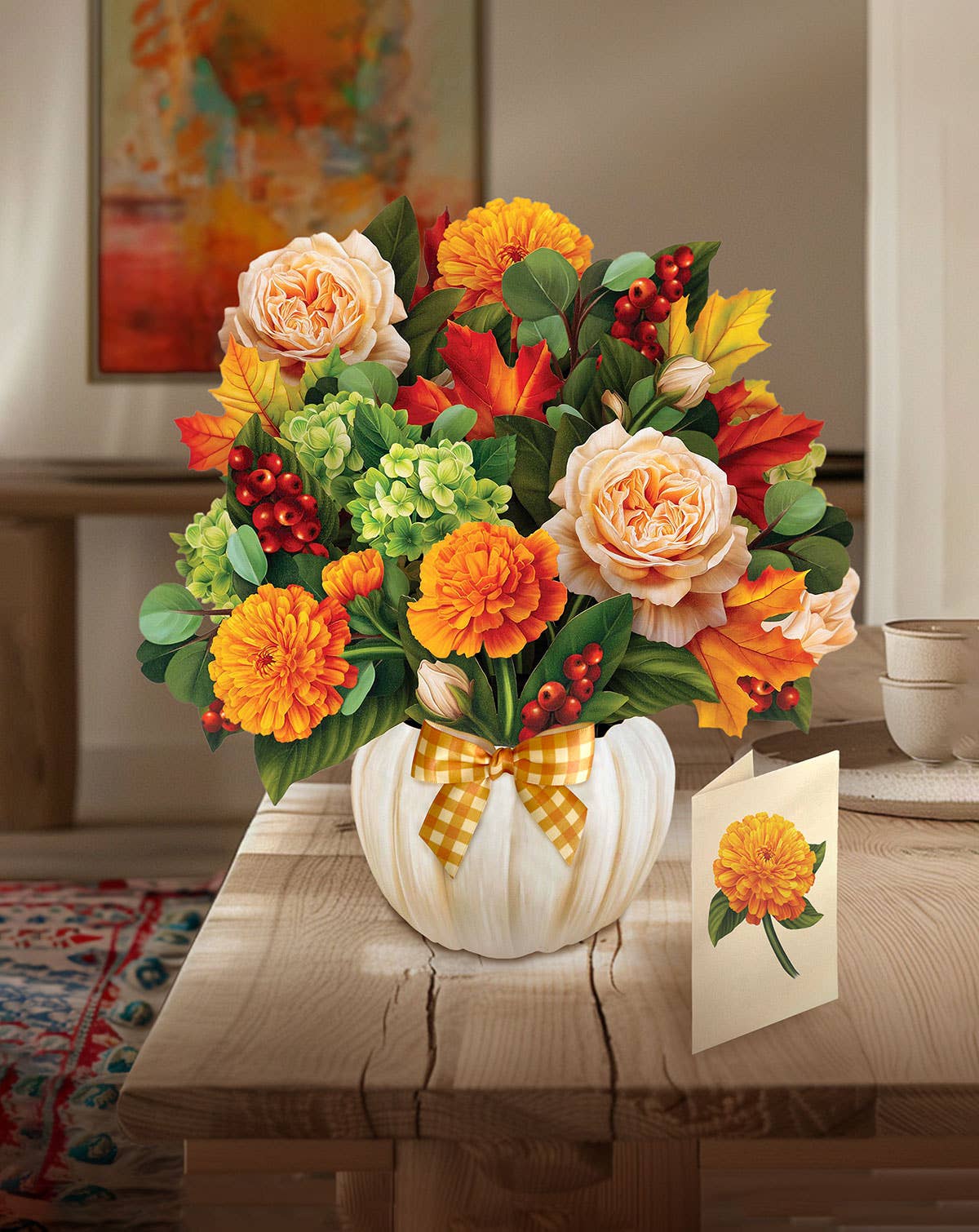 Pumpkin Spice  (8 Pop-up Greeting Cards)