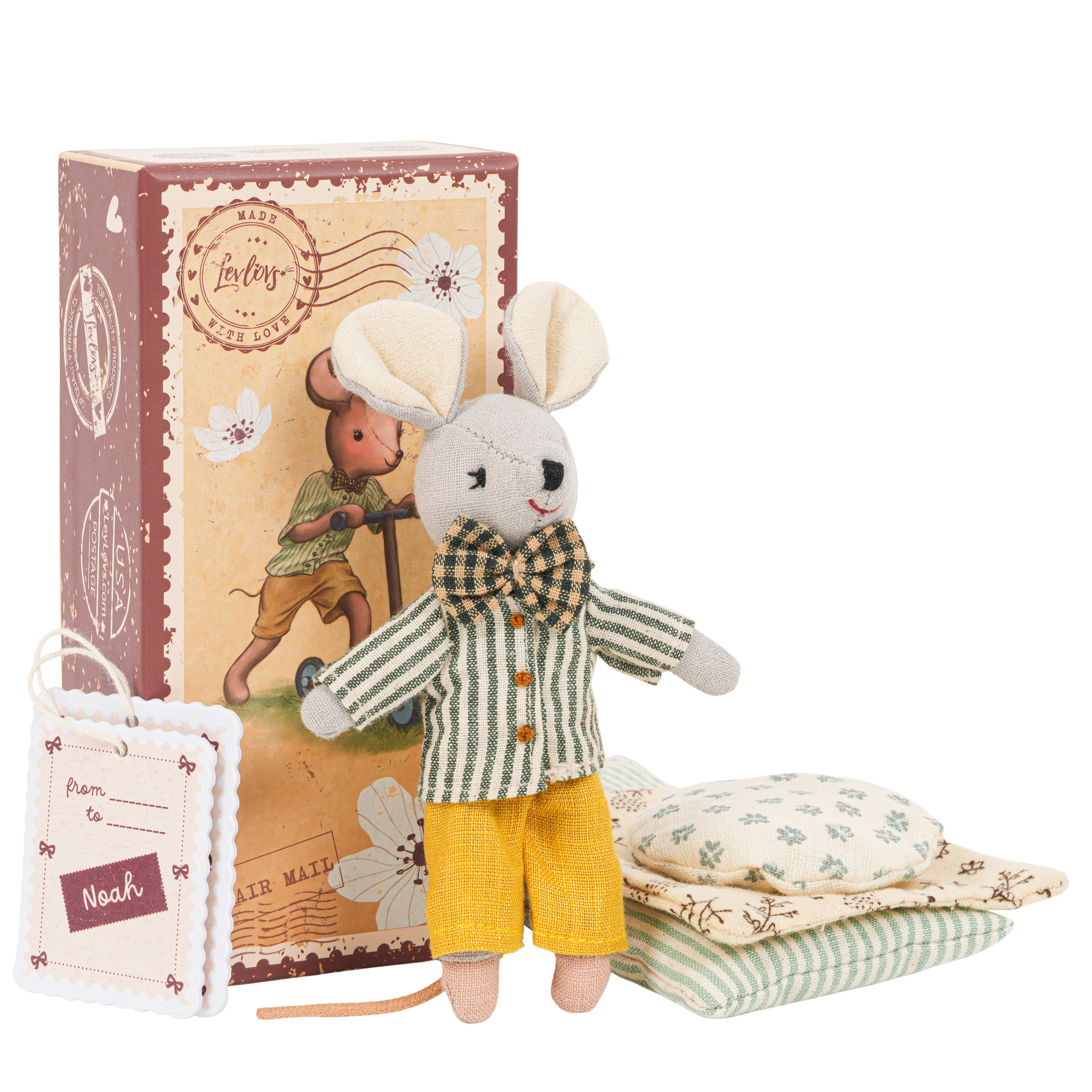 Noah in Stamp Holder Box with Bedding