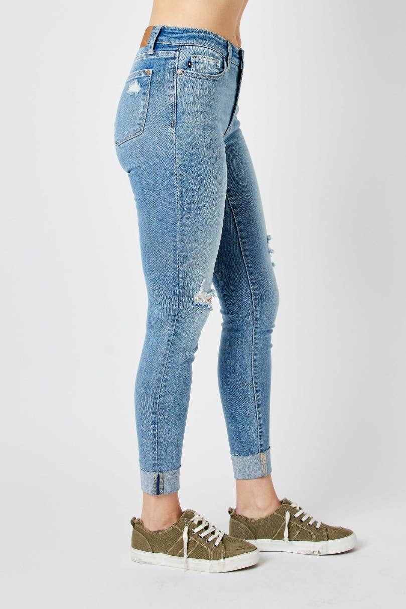 MR Destroy & Cuff Skinny Jeans