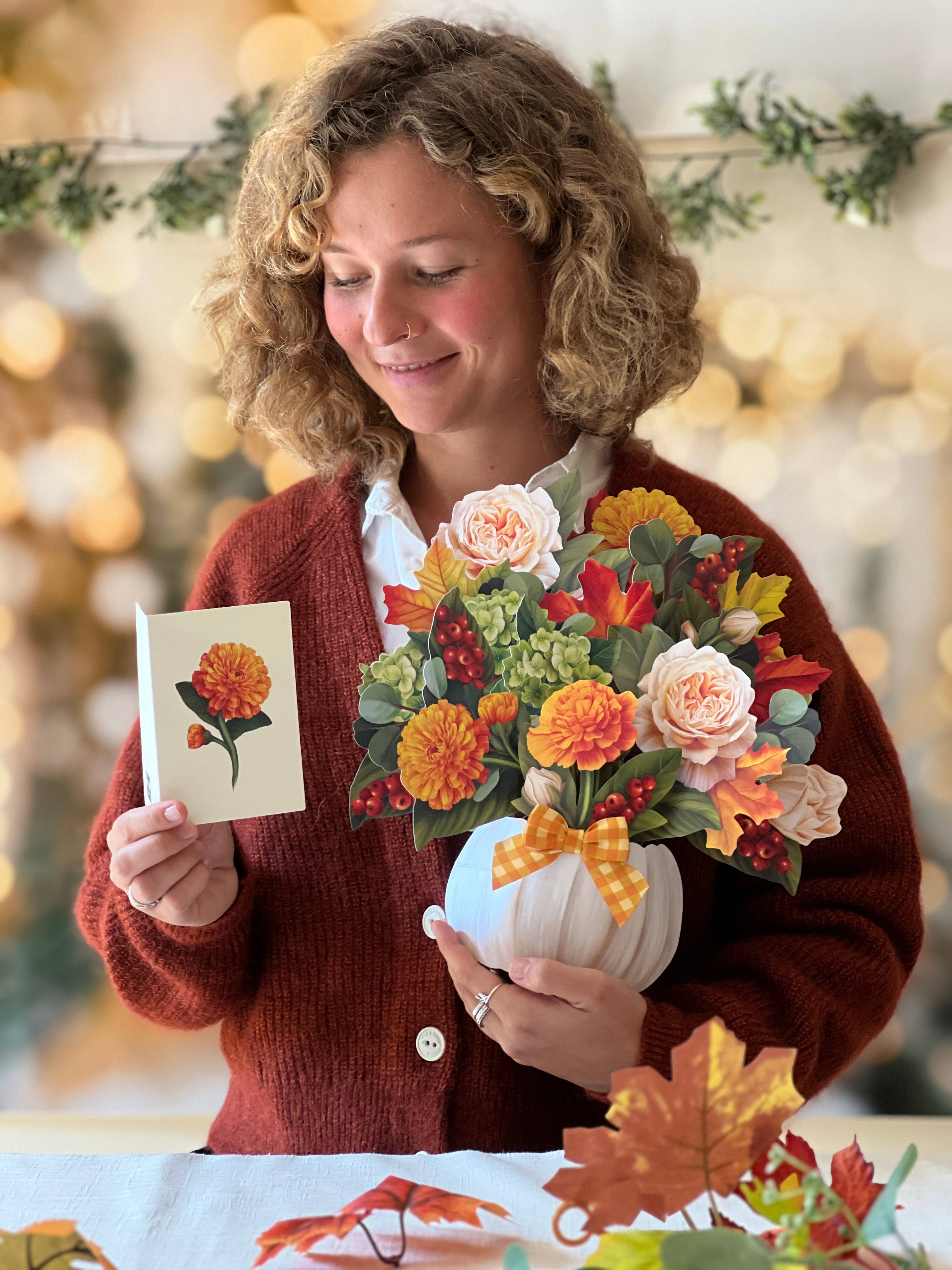 Pumpkin Spice  (8 Pop-up Greeting Cards)