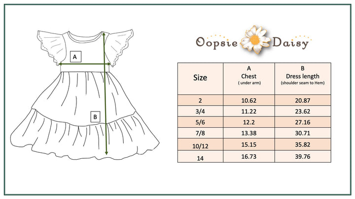 Girls Emma Dainty Spring Floral Flutter Sleeve Twirl Dress