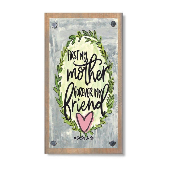 Mother Friend Driftwood Happy Block