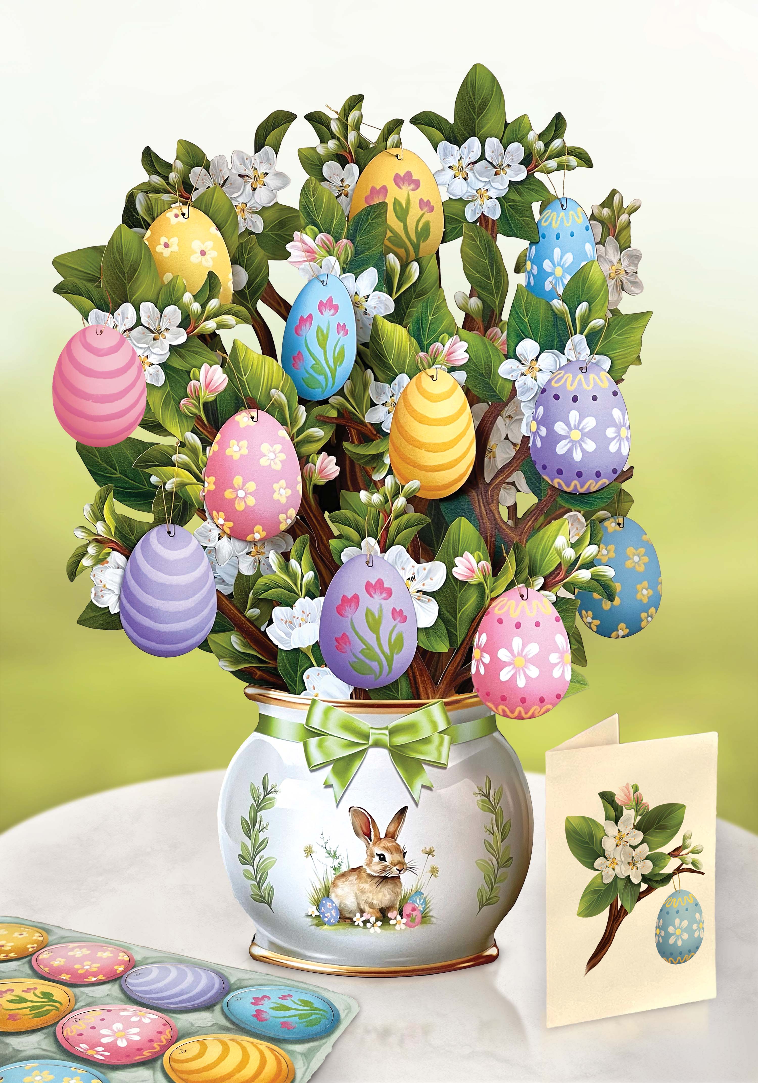 Easter Egg Tree (8 Pop-up Greeting Cards)