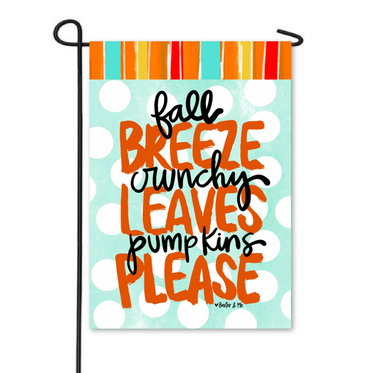 Fall Breeze Crunchy Leaves Pumpkins Please Garden Flag