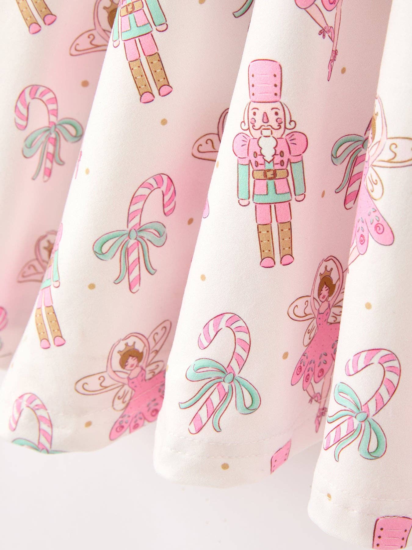 Girls Sugar Plum Fairy & Nutcracker Long Sleeve Twirl Dress