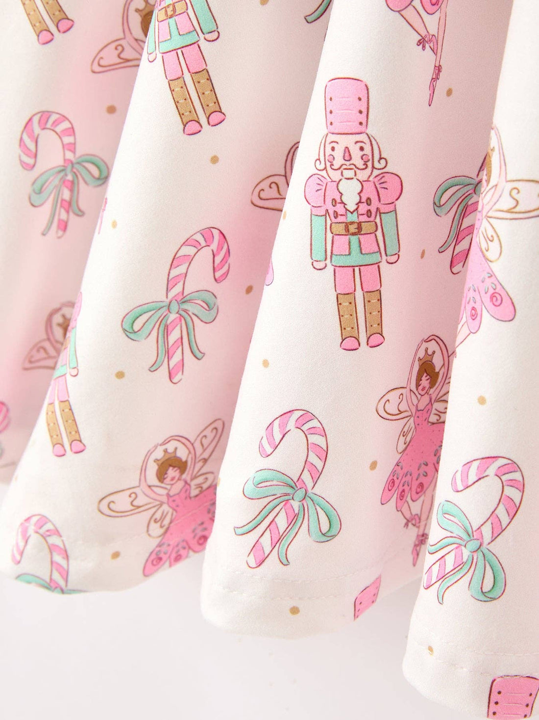 Girls Sugar Plum Fairy & Nutcracker Long Sleeve Twirl Dress