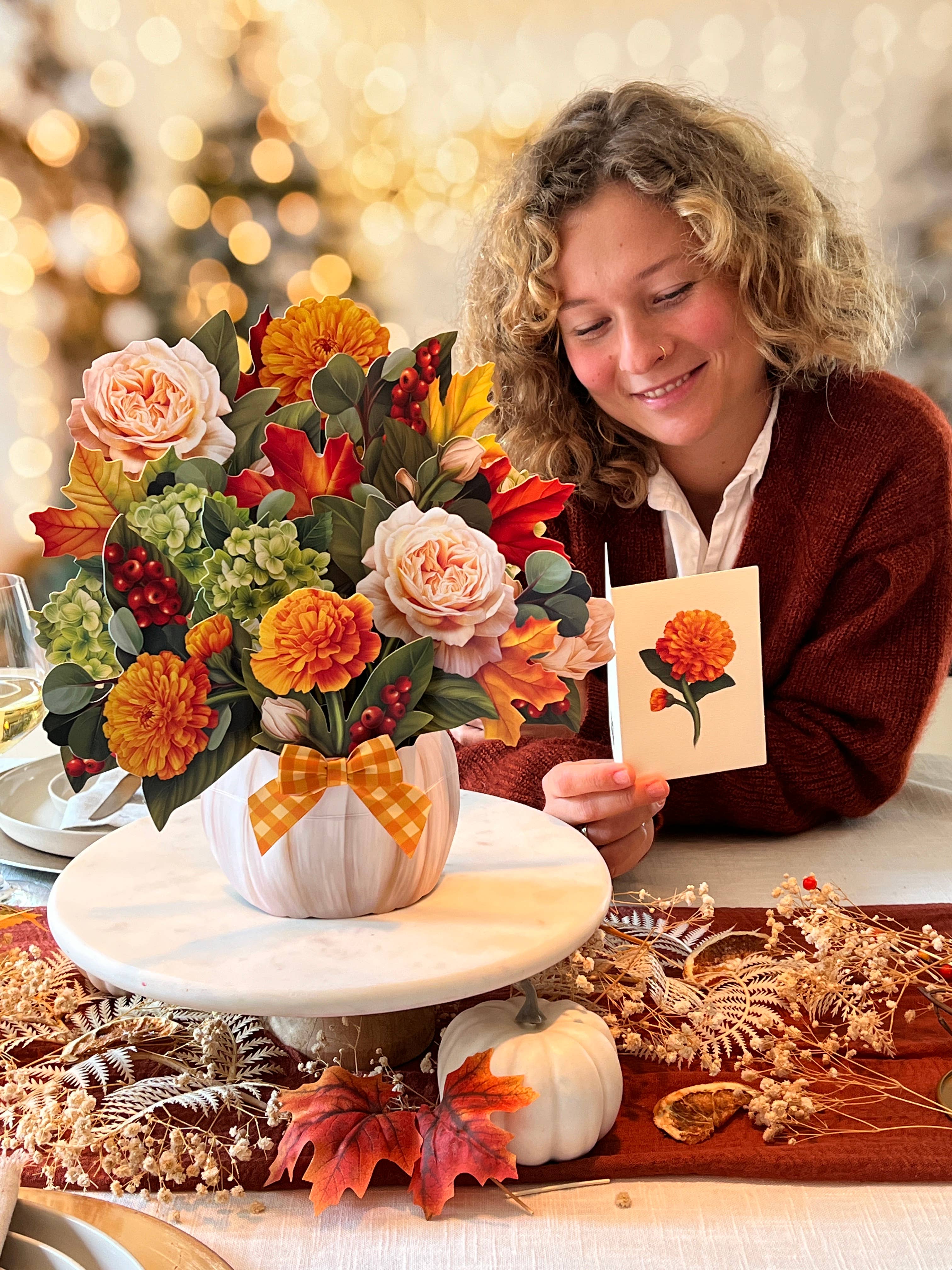 Pumpkin Spice  (8 Pop-up Greeting Cards)