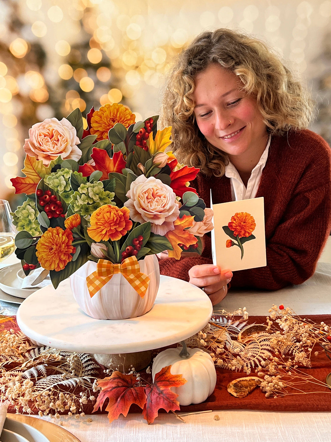 Pumpkin Spice  (8 Pop-up Greeting Cards)