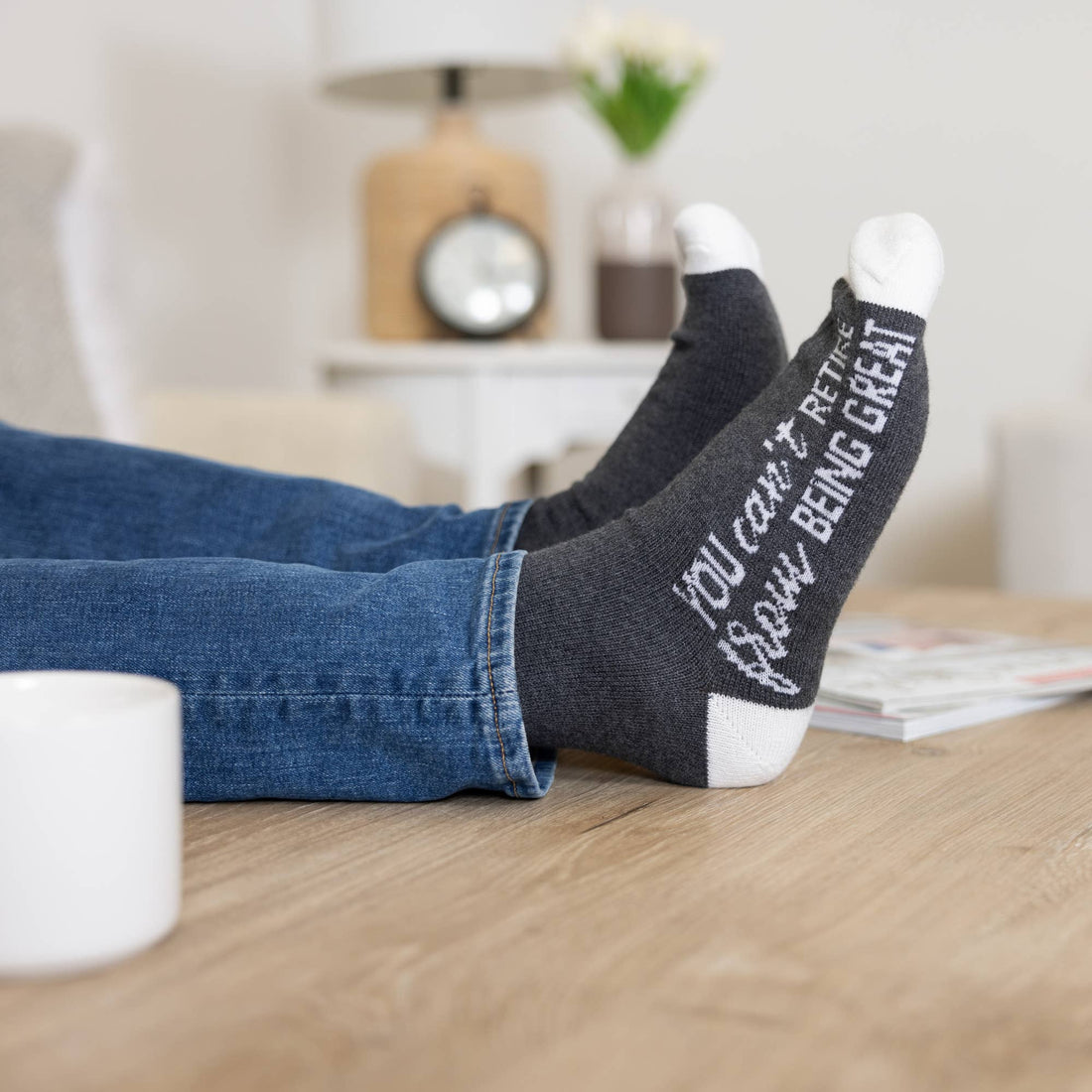 You Can't Retire - Crew Socks, Size S/M