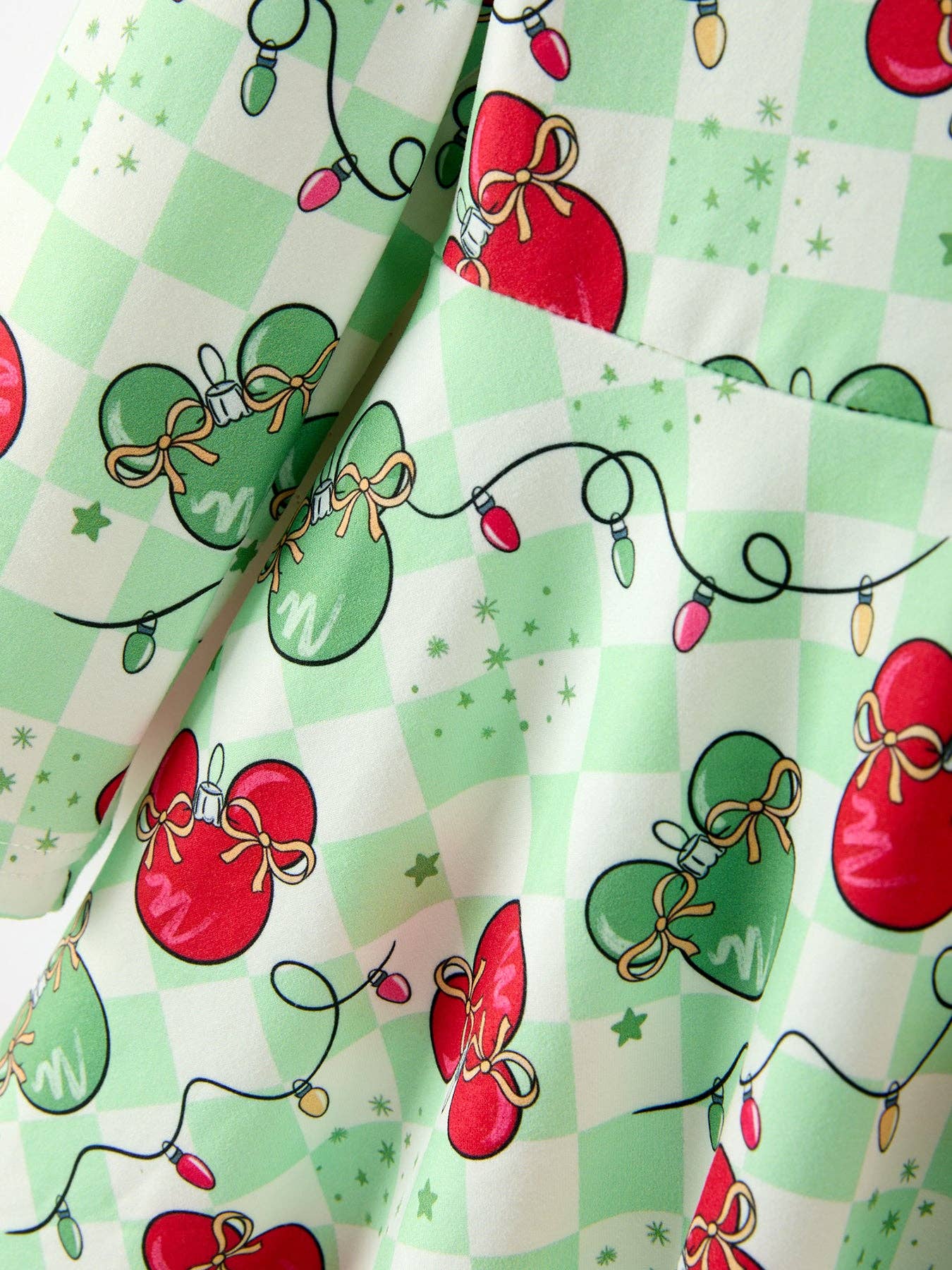 Disney Christmas Ornament Long Sleeve Twirl Dress