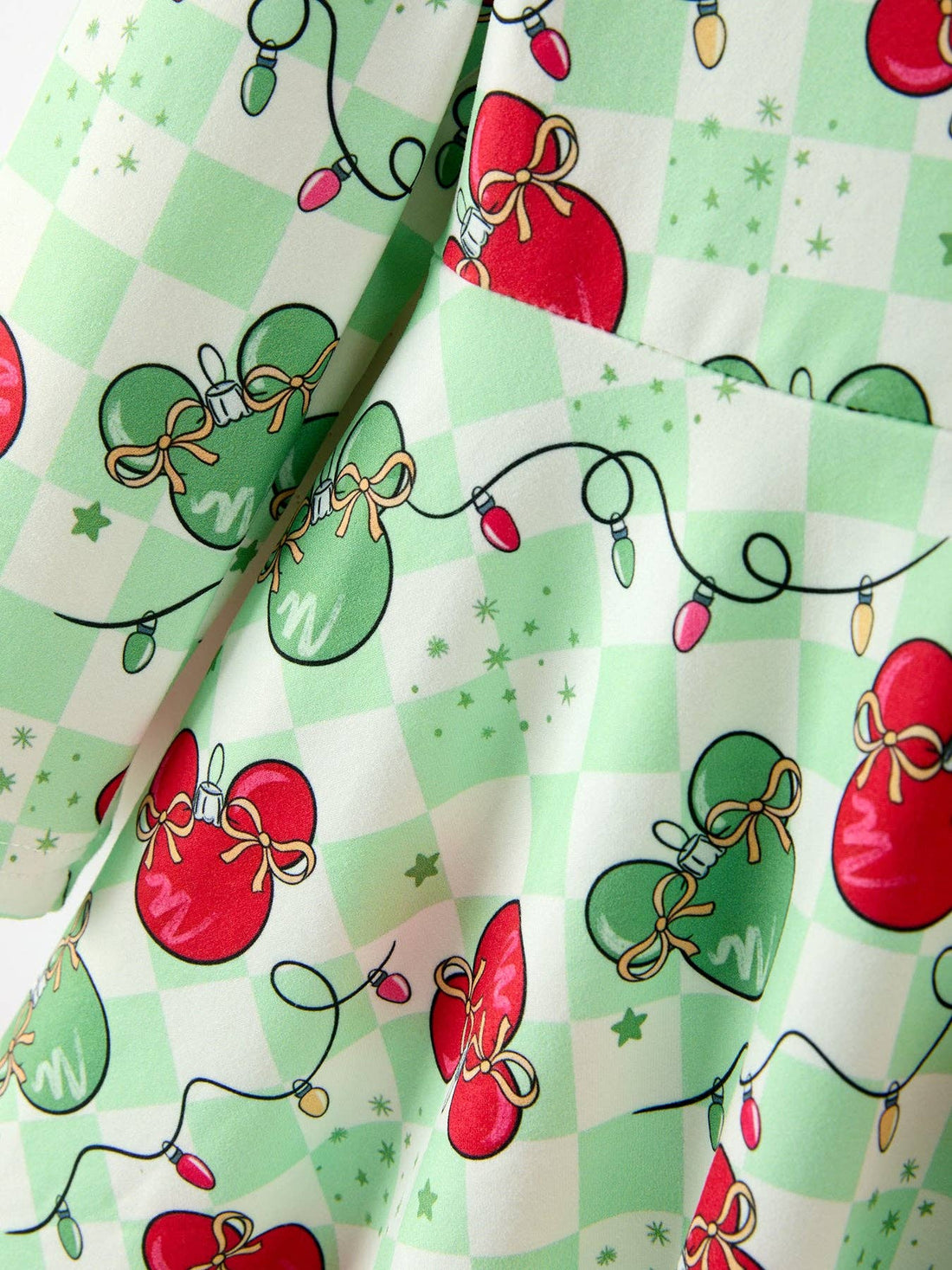 Disney Christmas Ornament Long Sleeve Twirl Dress