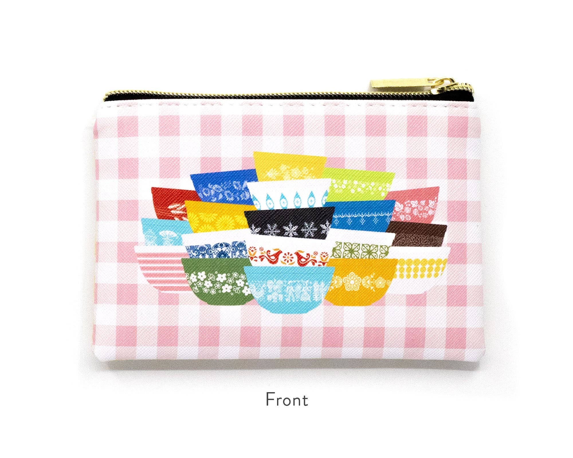 Pyrex-Inspired Zipper Pouch – Retro Zipper Bag