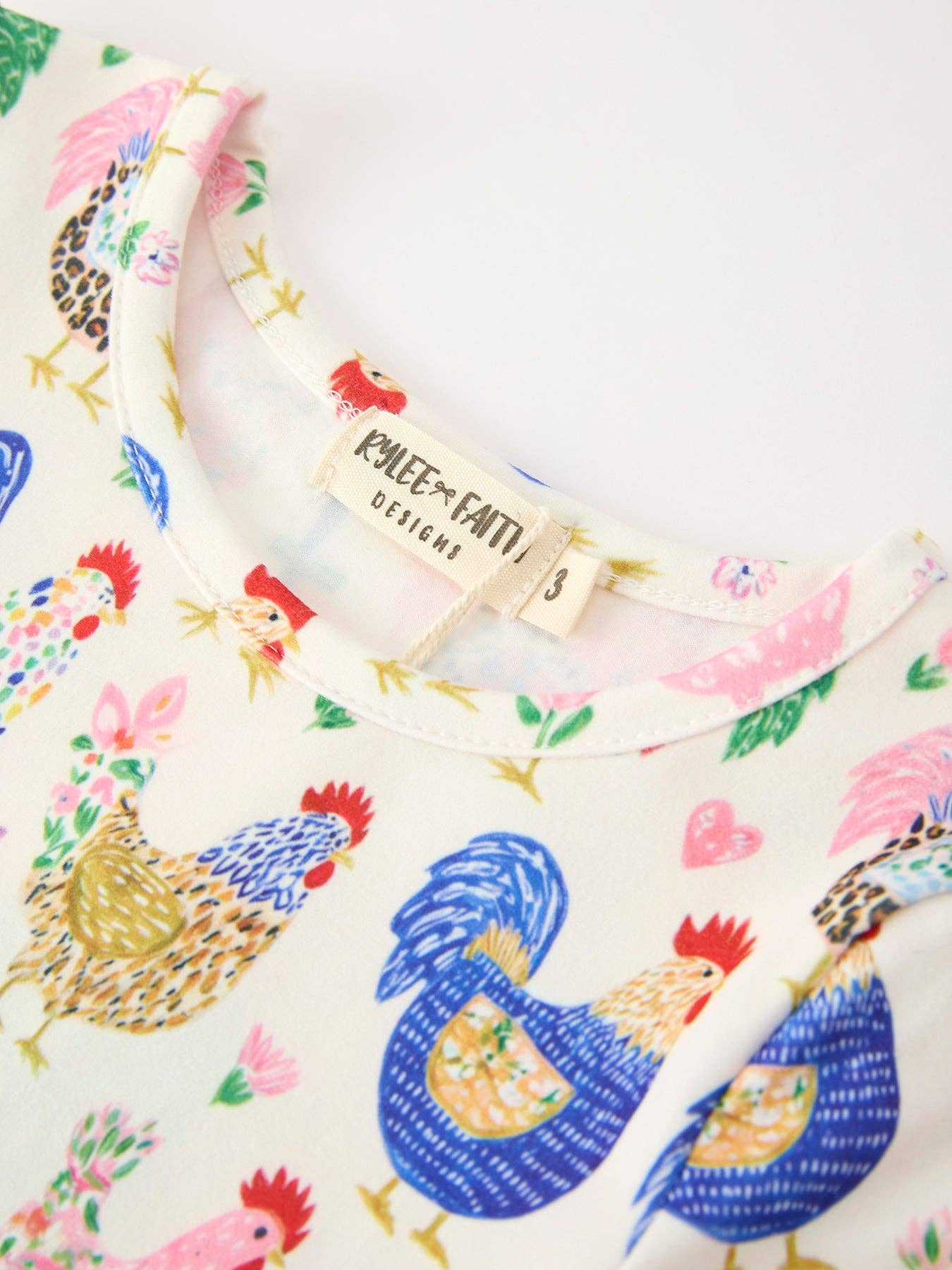 Fall Farm Chickens Twirl Dress