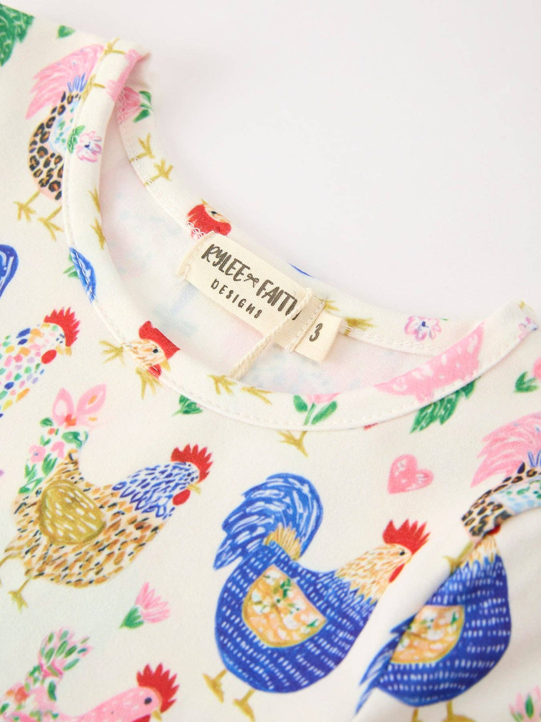 Fall Farm Chickens Twirl Dress