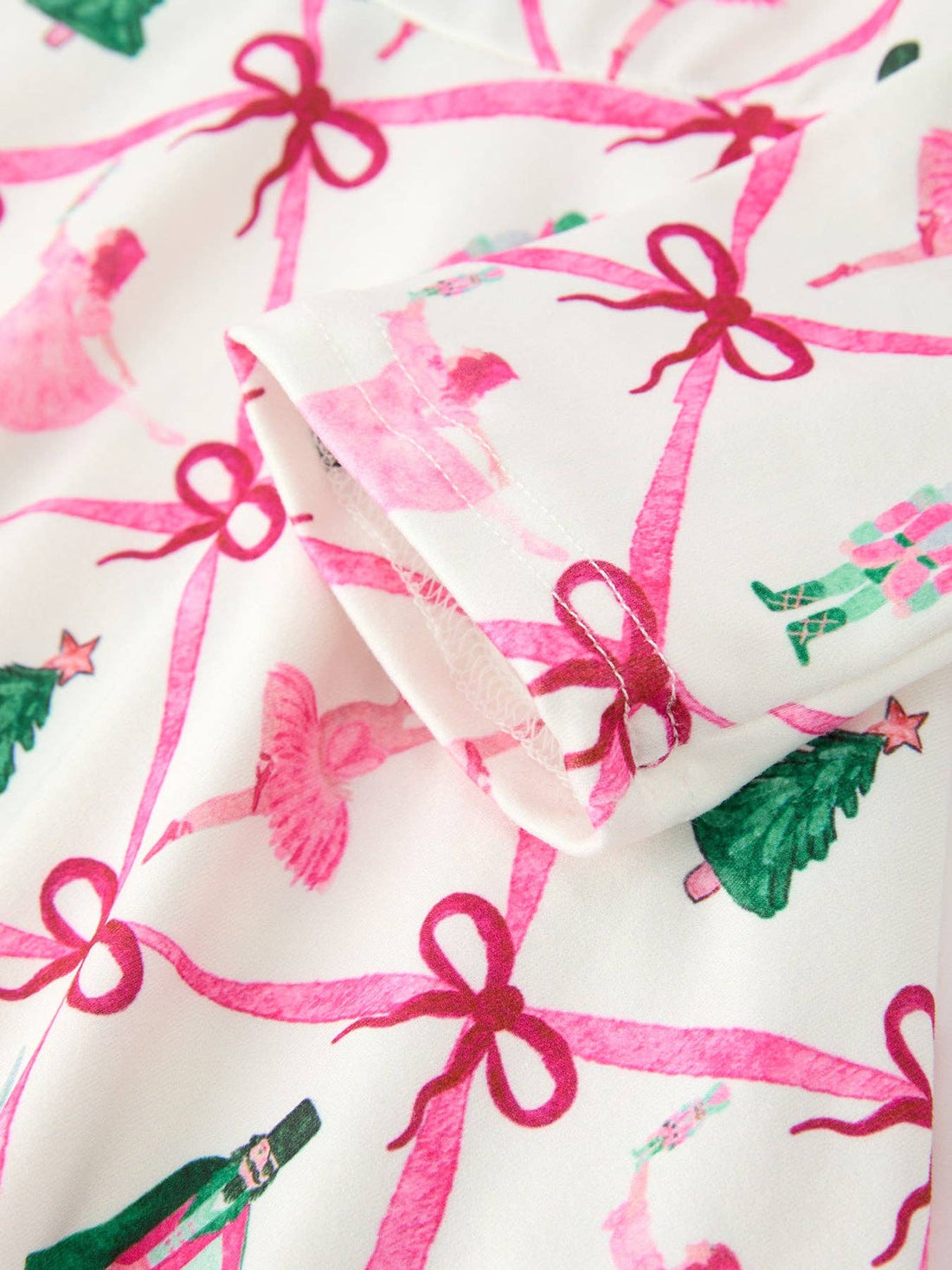 Girls Ballet Christmas Bow Flare Dress