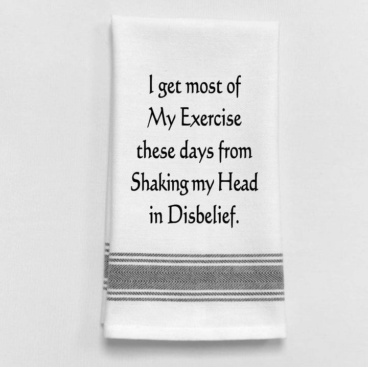 "I get most of my...", Tea Towel